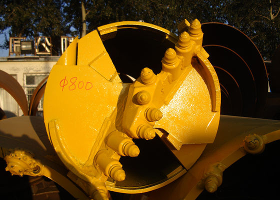 Height 800mm 20mm Rock Drilling Bucket For Clay
