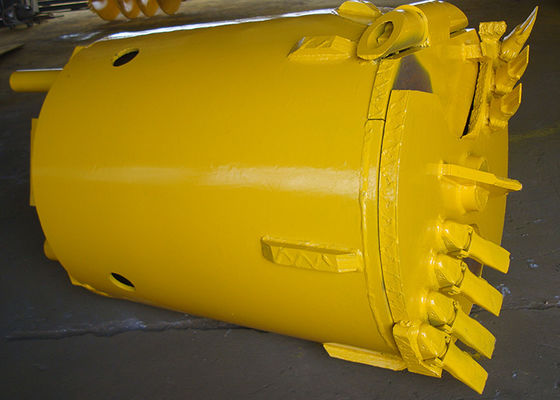 Double Opening 1200mm High 2pcs Teeth Rock Drilling Bucket