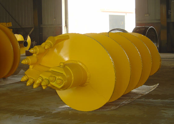 Single Head 2pcs Teeth 500mm Flight Pitch Rock Drilling Auger