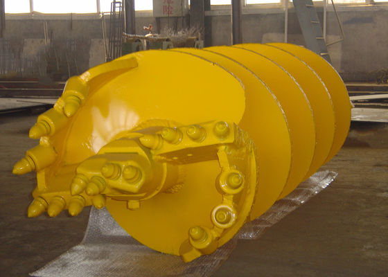 Double Cut 4pc Teeth Rock Drilling Auger With 30mm Flight