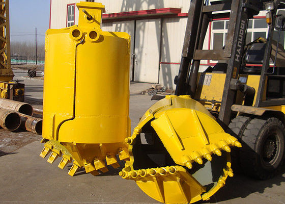 Two Slice Soil Bit 520mm Rock Drilling Bucket For Drilling Sand Layer