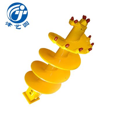 Portable Earth 600mm Rock Drilling Auger With Tungsten Carbide Bullet Teeth